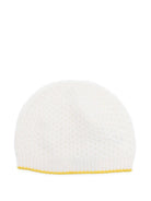 Berretto per neonati Gensami Kids bianco con finiture testurizzate CAP-APE-WE OFF WHITE GENSAMI KIDS 