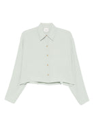 Camicia per donna Alyisi verde con chiusura a bottoni 165226 A5051 MENT ALYSI 