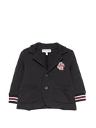 Giacca per neonato Emporio Armani Kids nera con applicazione logo EB001539 AF10126 UB118 EMPORIO ARMANI KIDS 