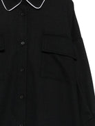 Abito per bambina Douuod Kids nero con colletto classico DZ1A10 I0337 61L DOUUOD KIDS 