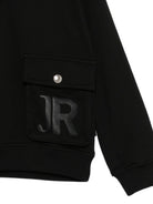 Felpa per bambino John Richmond nera con cappuccio RBP26051FE BLACK JOHN RICHMOND KIDS 