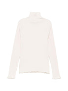 Maglione tote per bambina Emporio Armani Kids bianco crema con scollo alto EG000819 AF26099 U1009 EMPORIO ARMANI KIDS 