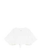 T-shirt per bambina Douuod Kids bianca con nodo DY8A11 Z3708 101 DOUUOD KIDS 