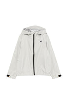 Giacca per bambino K Way Kids grigia con cappuccio e zip<BR/><BR/> K41345W 634 K-WAY KIDS 