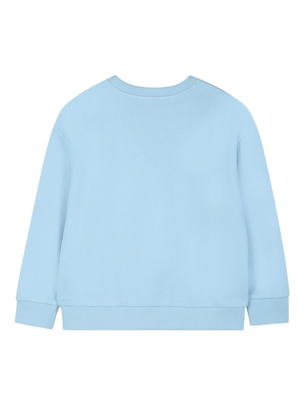 Felpa per bambina The Marc Jacobs Kids azzurra con dettaglio borsa W60753 77B THE MARC JACOBS KIDS 