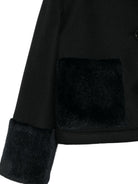 Giubbino per bambina Herno Kids nero con inserti in ecopelliccia GI000104G33344 9300 HERNO KIDS 