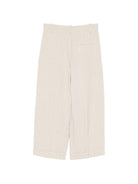 Pantaloni per donna Alysi beige con orlo risvoltato 116114 P6057 BURRO ALYSI 