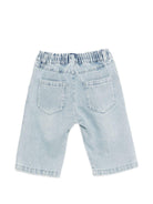 Jeans per neonata Moschino Kids denim con stampa Teddy Bear MDP03IL0E34 40186 MOSCHINO KIDS 