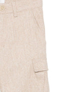 Cargo per bambino Eleventy Kids beige con motivo pied-de-poule EX6P40 I0285 116AV ELEVENTY KIDS 