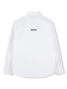 Camicia con stampa per bambino Karl Lagerfeld Kids bianco con colletto classico Z30421 10P KARL LAGERFELD KIDS 