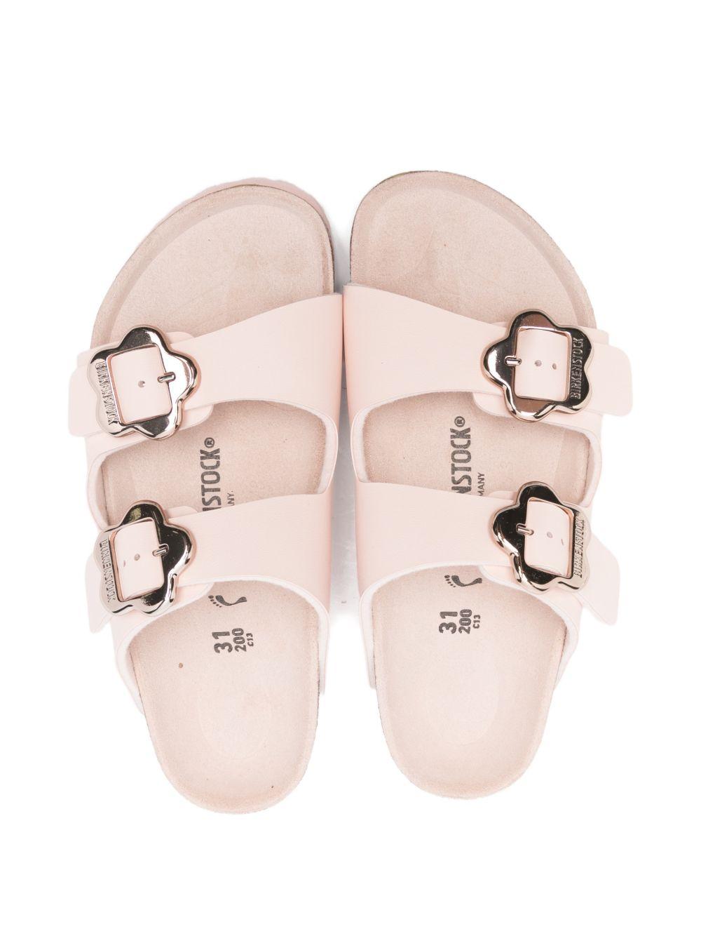 Ciabatte per bambina Birkenstock Kids Arizona Flower rosa con dettagli floreali 1031703 ROSE BIRKENSTOCK KIDS 