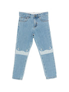 Jeans per bambino Stella McCartney Kids in denim con stampa grafica TY6Q00 Z0746 601 STELLA McCARTNEY KIDS 