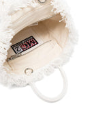 Borsa Vanity Mini MC2 Saint Barth bianca con logo sul davanti VAMI001 02571L MC2 ST. BARTH KIDS 