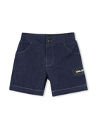 Set con shorts per neonato Karl Lagerfeld Kids blu con motivo Ikonik Karl Z30504 782 KARL LAGERFELD KIDS 