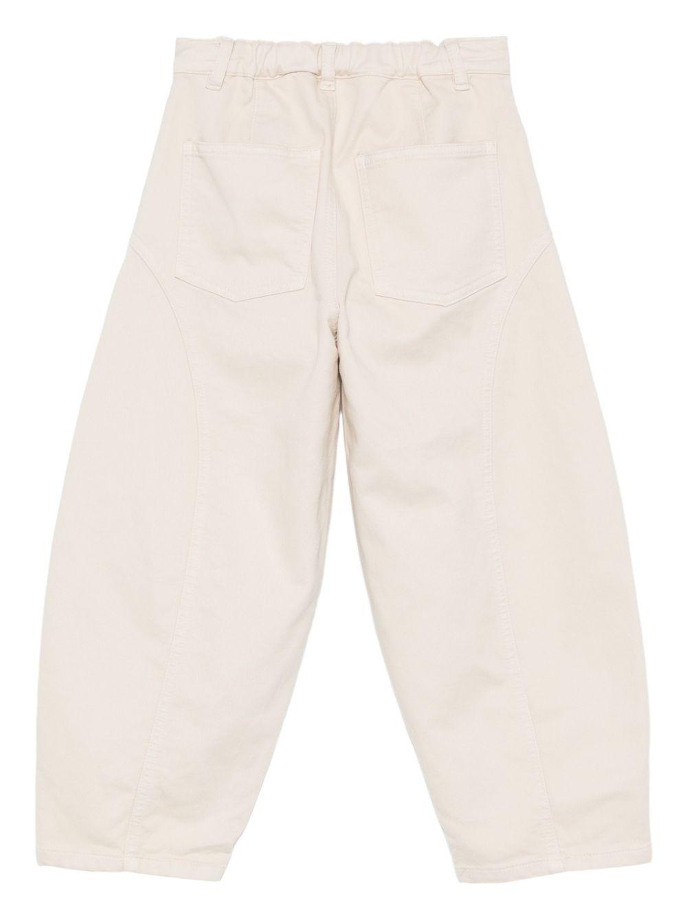 Pantaloni per bambino Il Gufo beige con tasche curve A25GPL0014C6073 112 IL GUFO 