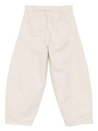 Pantaloni per bambino Il Gufo beige con tasche curve A25GPL0014C6073 112 IL GUFO 