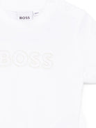 Tuta sportiva per neonato BOSS Kids beige con inserti J53049 21K BOSS KIDS 