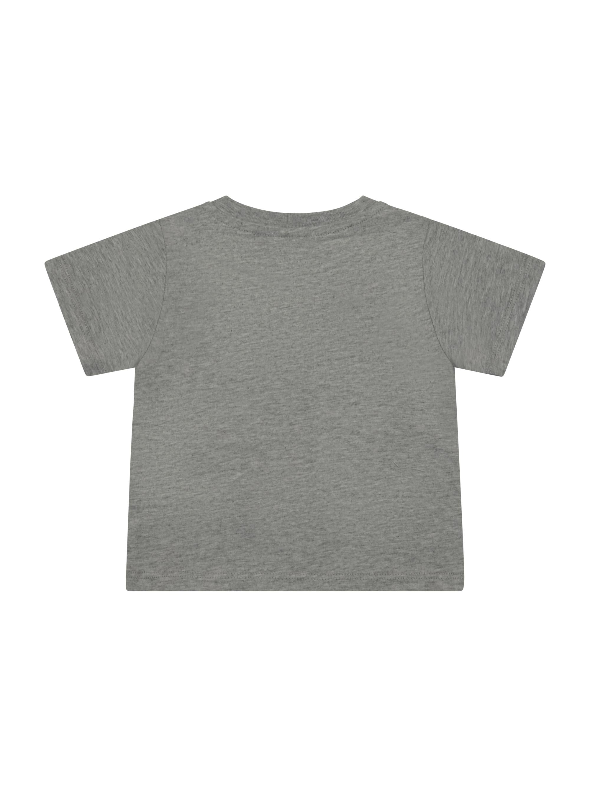 T-shirt per neonato Stella McCartney Kids grigia con stampa chitarra sul davanti TY8530 Z0434 807 STELLA McCARTNEY KIDS 