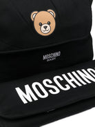Borsa per neonati Moschino Kids nera con stampa Teddy Bear MUX05VLCA19 60100 MOSCHINO KIDS 