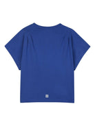 T-shirt per bambina Givenchy Kids blu con logo sul davanti H31010 865 GIVENCHY KIDS 
