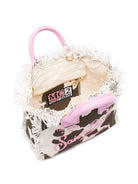 Borsa Vanity Mini MC2 Saint Barth animalier con manici rosa VAMI001 00327L MC2 ST. BARTH KIDS 