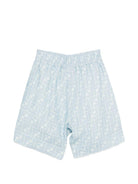 Shorts per bambino Fendi Kids azzurro con monogramma FF all-over JMF586 AY8C F0EX7 FENDI KIDS 
