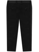 Pantaloni per bambino Dolce & Gabbana Kids nero con logo DG jacquard L44P04 FJBAK N0000 DOLCE & GABBANA KIDS 