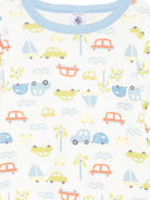 Pigiama per bambino Petit Bateau bianco con stampa grafica all-over A0FPG 01 PETIT BATEAU 
