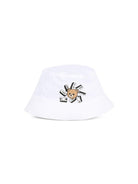 Cappello per neonati Moschino Kids bianco con stampa Teddy Bear MNX057LPA01 10101 MOSCHINO KIDS 