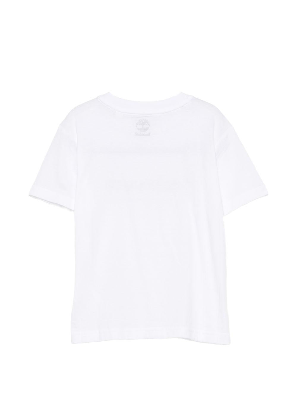 T-shirt per bambino Timberland Kids bianca con stampa logo T60968 10P TIMBERLAND KIDS 