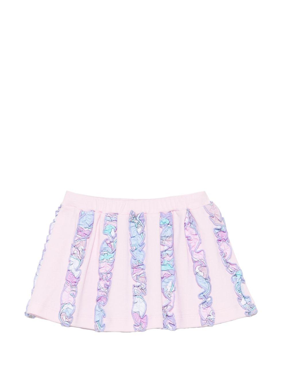 Gonna per neonata Emilio Pucci Junior rosa con dettagli con volant PZ7001 Z3278 51S EMILIO PUCCI KIDS 