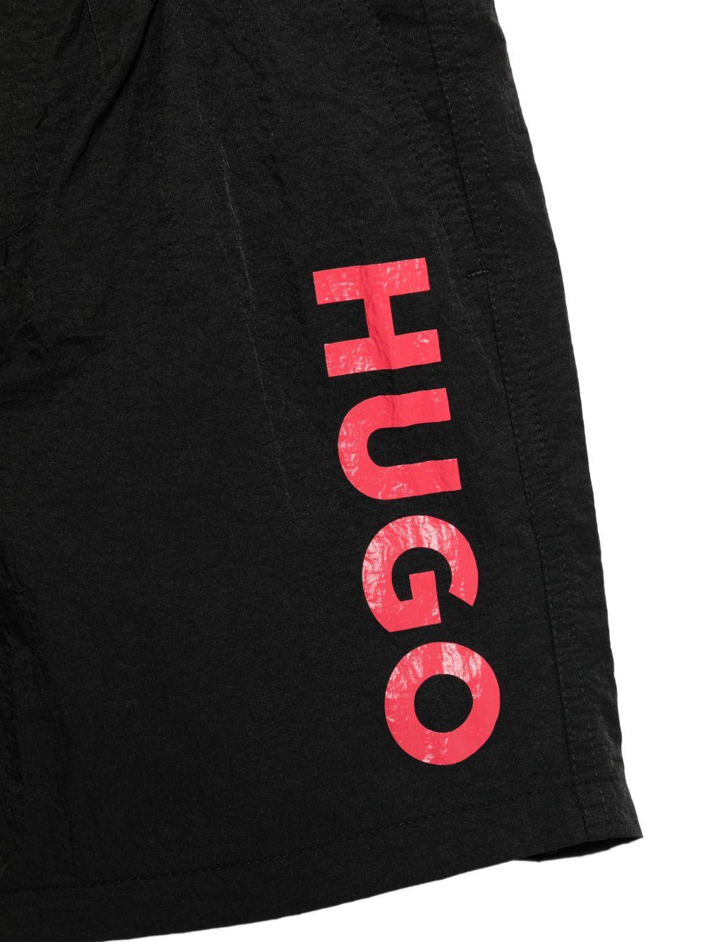 Costume per bambino Hugo Kids nero con logo sul davanti G01185 09B Hugo KIDS 