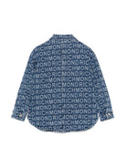 Camicia per bambina John Richmond Junior in denim con logo jacquard RGP25164CA DENIM JOHN RICHMOND JUNIOR 