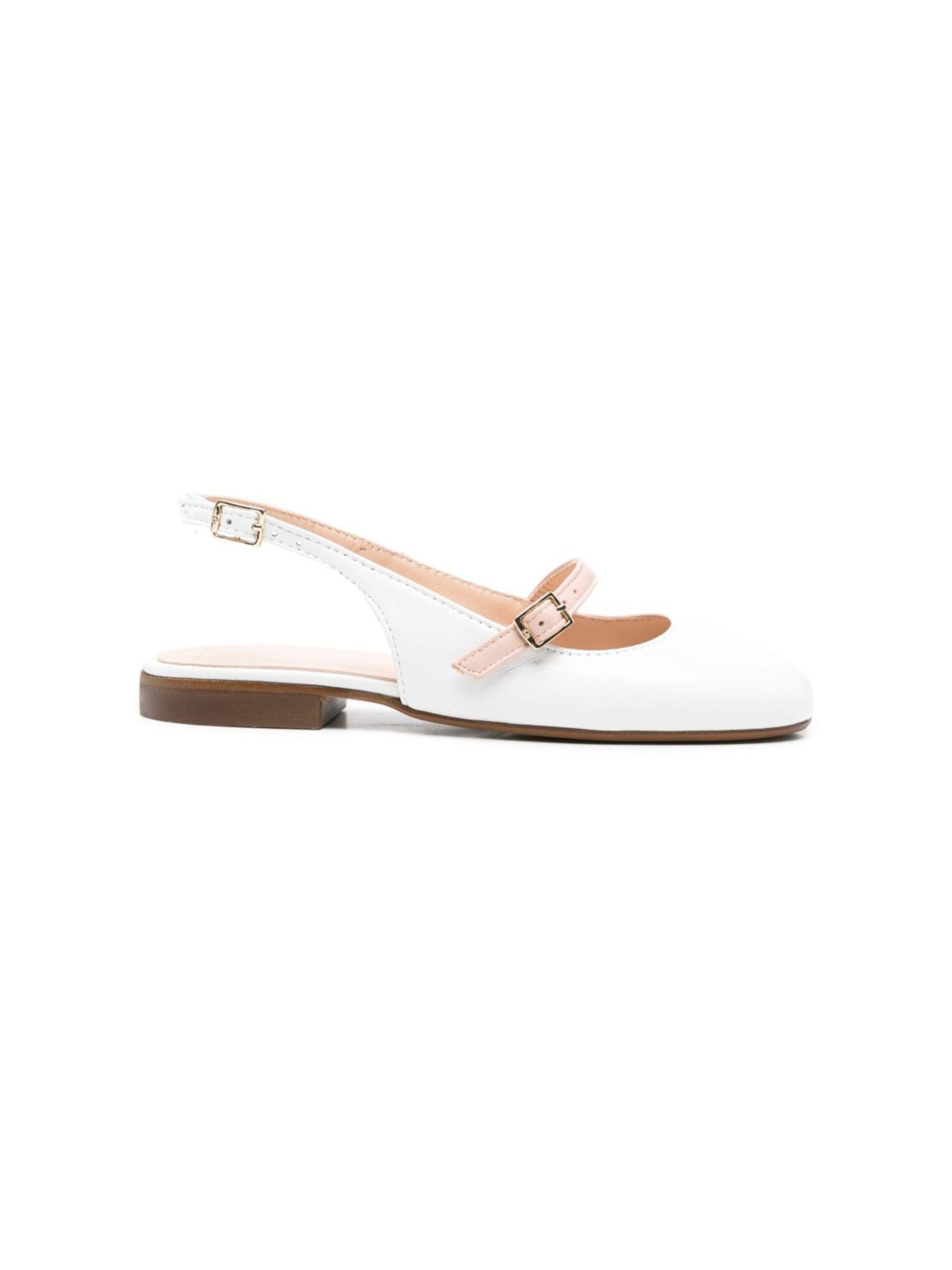 Ballerine per bambina Eli1957 bianche con cinturino a fibbia 52007AN BLANCO Eli Kids 
