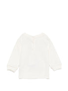 Felpa per neonati Etro Kids bianca con patch orsetto in paisley GZ4500 Z3183 102 ETRO KIDS 
