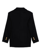 Blazer doppiopetto per bambino Balmain Kids blu con tasche applicate BX2P84 I0283 621OR BALMAIN KIDS 
