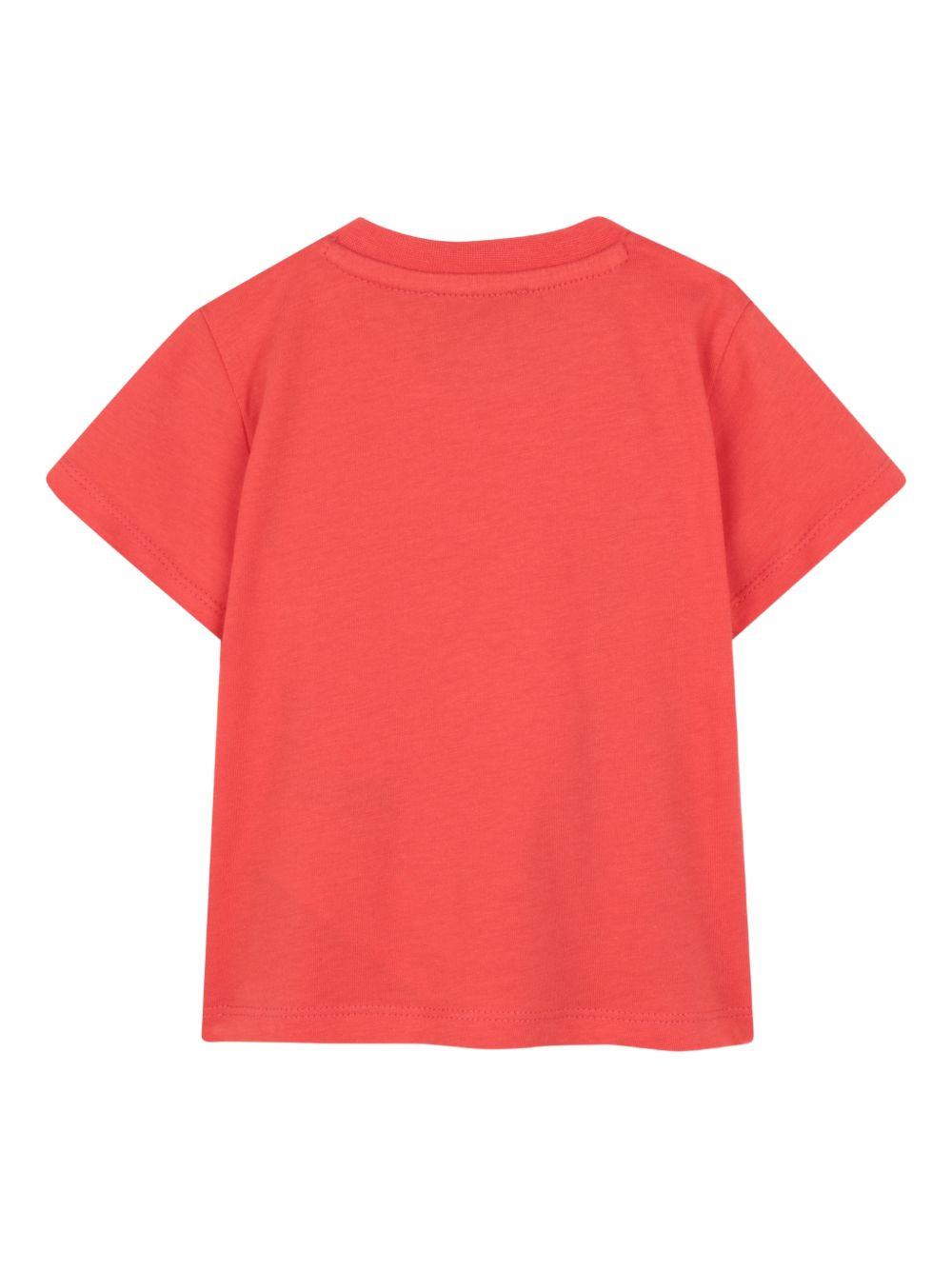 T-shirt per neonato Kenzo Kids rossa con stampa grafica sul davanti K61862 976 KENZO KIDS 