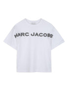 T-shirt per bambino The Marc Jacobs Kids bianca con stampa logo W60766 10P THE MARC JACOBS KIDS 