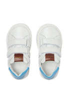 Sneakers per bambino Versace Kids bianche con tallone a contrasto 10252991A17777 6WM90 VERSACE KIDS 
