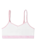 Reggiseno per bambina Polo Ralph Lauren Kids bianco e rosa con banda logo 4P5017 ADQ Ralph Lauren kids 
