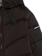 Giubbino trapuntato per bambina Monnalisa nero con cappuccio 17F103 6022 0050 MONNALISA 