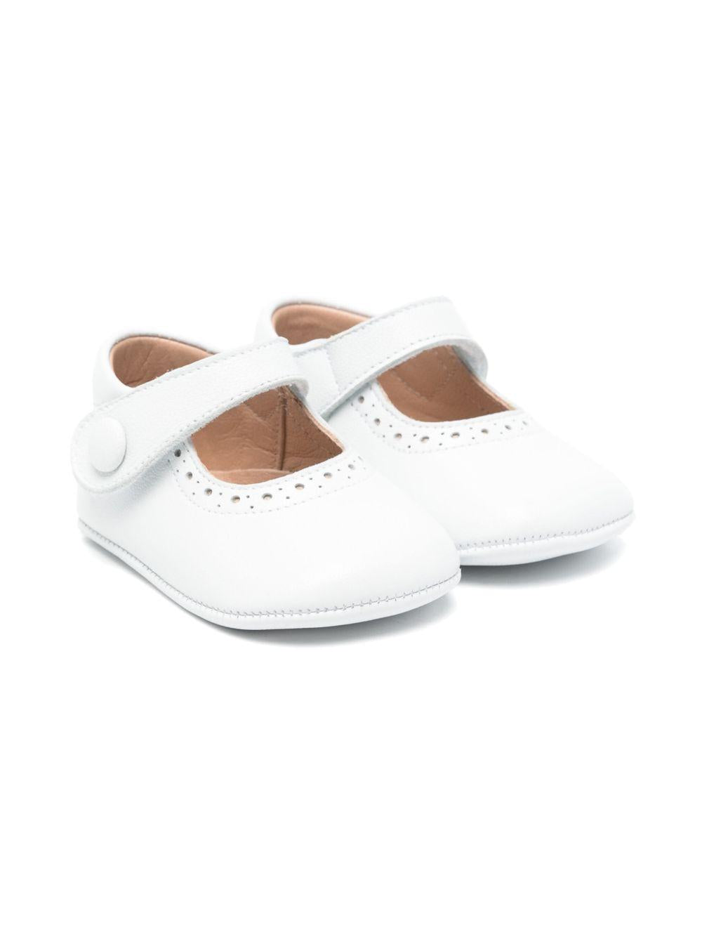 Scarpe primi passi per neonata Eli1957 bianco con soletta in pelle con logo 0350AL BLANCO Eli Kids 