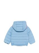 Giubbino per neonato Moncler Enfant azzurro con cappuccio L19511A00024597YW 70Q MONCLER KIDS 