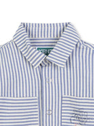 Camicia per neonato Kenzo Kids blu a righe con bottoni K61280 780 KENZO KIDS 