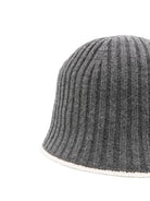 Berretto con catena Monili per bambina Brunello Cucinelli Kids grigio BCAP99315 CD513 BRUNELLO CUCINELLI KIDS 