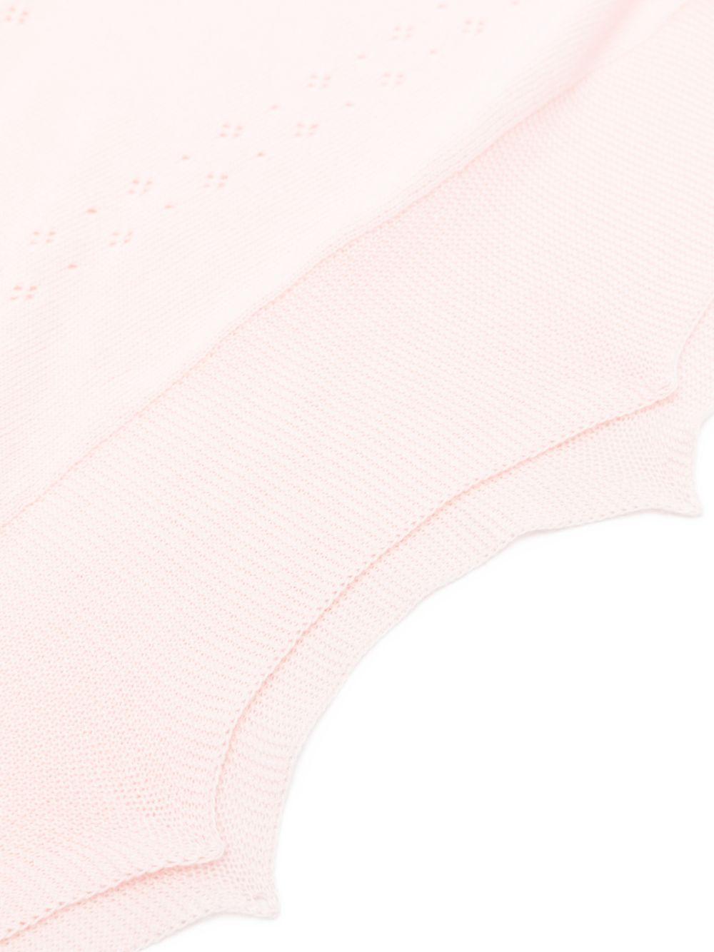 Coperta per neonata Paz Rodriguez rosa con lavorazione a maglia 029-123684 322 PaZ RODRIGUEZ KIDS 