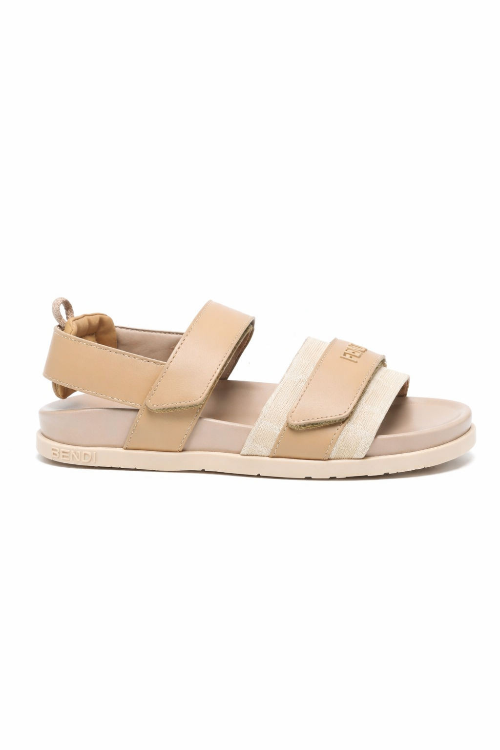 Sandali per bambino Fendi Kids beige con logo sul davanti JMR554 AWK4 F1V9N FENDI KIDS 