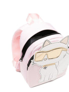 Zaino per bambina Karl Lagerfeld Kids rosa con applicazione gatto Z31203 46F KARL LAGERFELD KIDS 
