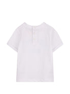 T-shirt per neonato Givenchy Kids bianca con ricamo logo H31230 10P GIVENCHY KIDS 