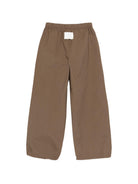 Pantaloni sportivi per bambino MSGM Kids marroni con logo sul davanti S6MSJUPA162 094 MSGM KIDS 